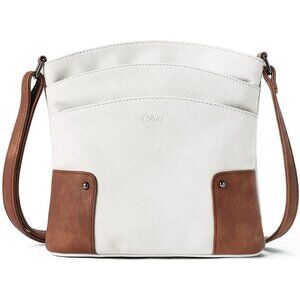 Crossbody Bags for Women Leather Purse Travel Vacation Triple Pockets